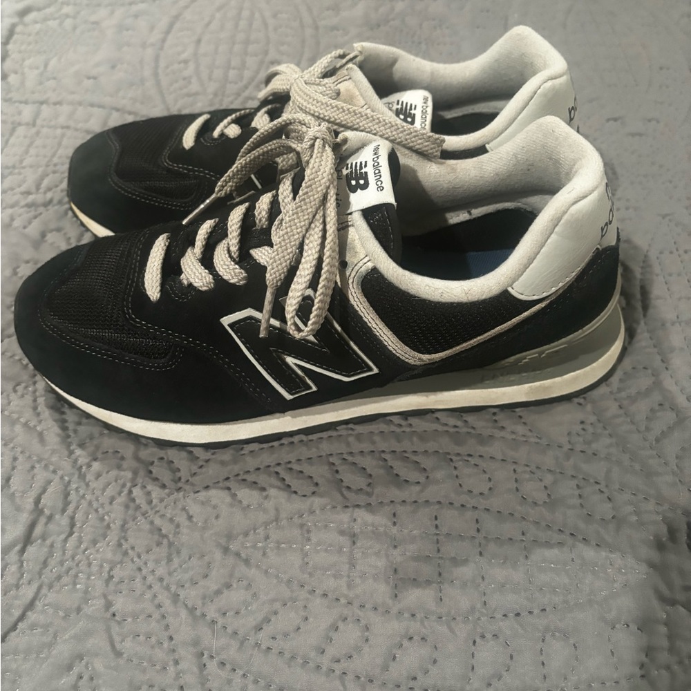 New Balance Black and Gray Retro Runner Sneakers - Picture 4 of 7